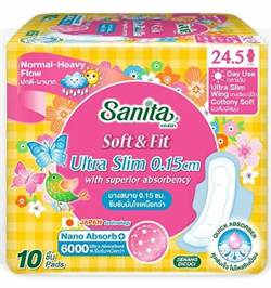 Sanita Прокладки гигиенические ультрамягкие дневные Soft&Fit ultra slim, 10 шт - фото 11518