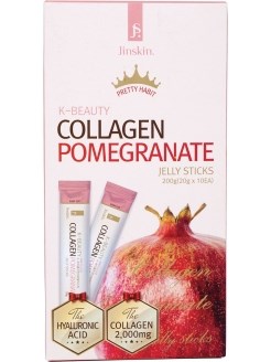 Jinskin Желе с гранатом и коллагеном Collagen Pomegranate Jelly sticks 20 гр коробка 10 шт UI0yPzdmgnivENUSIZgXM2 - фото 14338