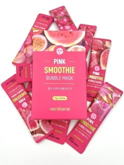 Verobene Кислородная маска смузи из экстр.красных и розов.фруктов Verbene Pink Smoothie Bubble Mask 5 г T2R9QUE9h6orMaZQrOOx20 - фото 14551