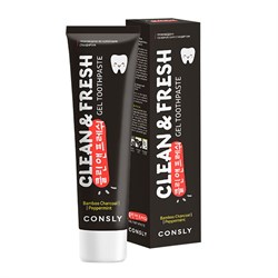 Consly Паста зубная гелевая с бамбуковым углем и перечной мятой  Clean&Fresh, 105г tY1fVDHgg6IPNU5BooLv72 - фото 15098