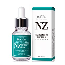 Cos De Baha NZ Заживляющая сыворотка для сужения пор Niacinamide 20 Zinc PCA4 Serum, 30мл. mogIl2xQh72GqhKnYAJjm2 - фото 15310