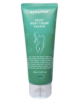 Ayoume  Крем для тела с папаей enjoi mini body cream papaya  200 мл EvI7zDE9hDVLYR61v7eyg0 - фото 16251