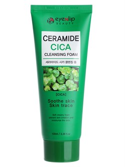 Eyenlip Пенка для умывания с центеллой и керамидами Ceramide Cica Cleansing Foam, 100 мл WNX2By05gmMSUEdF-jESu0 - фото 19342