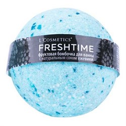 L Cosmetics Бурлящий шарик для ванны Fresh Time с соком ежевики 170 г - фото 7507