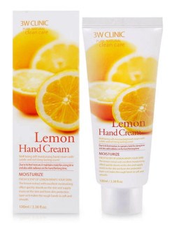 3W Clinic Увлажняющий крем для рук с лимоном Moisturizing Lemon Hand Cream,100 мл. - фото 7762