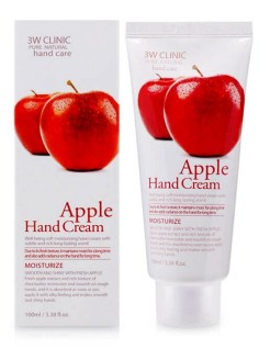 3W Clinic  Увлажняющий крем для рук с экстрактом яблока Moisturizing Apple Hand Cream,100 мл. - фото 7763