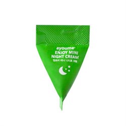 Ayoume Ночной крем для лица с центеллой Enjoy Mini Night Cream (зеленая пирамидка) - фото 8271