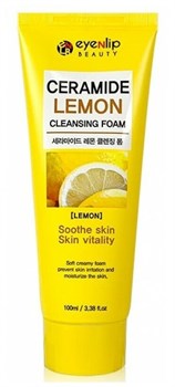 Eyenlip Осветляющая пенка для умывания с лимоном и керамидами Ceramide Lemon Cleansing Foam, 100 мл - фото 8383