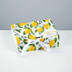 Коробка Лимоны "With Love ", 16,5*12,5*5 см. - фото 8677