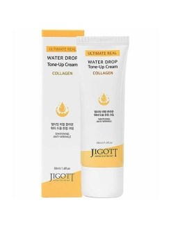 Jigott Collagen Крем для лица антивозраст. с коллагеном Jigott Ultimate Real Collagen Water Drop Tone Up Cream,50 мл - фото 8960