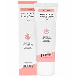 Jigott Cica Крем для лица увлажняющий с центеллой азиатской Jigott Daily Real Cica Water Drop Tone Up Cream,50 мл - фото 8963