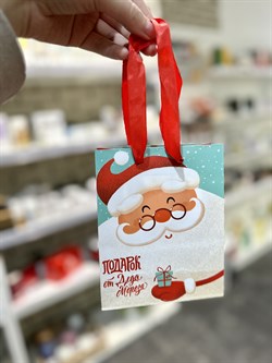 Пакет "Подарок от Деда Мороза", S 12*15*5,5 см. - фото 9530