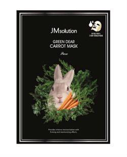 JMSolution Тканевая маска успокаивающая с экстрактом морковки Green Dear Rabbit Carrot Mask Pure 35мл - фото 9678