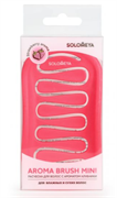 Solomeya Арома-расческа для сухих и влажных волос с ароматом Клубники мини