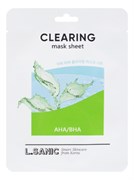 L.SANIC Тканевая маска для лица для очищения пор AHA/BHA Clearing Mask Sheet 25мл