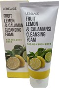 LEBELAGE Очищающая пенка с лимоном и экстрактом каламанси FRUIT LEMON & CALAMANSI CLEANSING FOAM 100ml