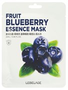 LEBELAGE Маска для лица тканевая с экстрактом черники FRUIT Blueberry ESSENCE MASK