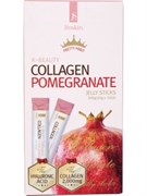 Jinskin Желе с гранатом и коллагеном Collagen Pomegranate Jelly sticks 20 гр коробка 10 шт