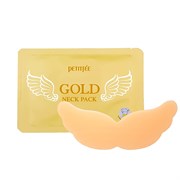 Petitfee Маска для области шеи Gold Neck Pack Hydrogel Angel Wings