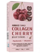 БДЖ JELLY БАД Желе коллагеновое с гиалуроновой кислотой (вишня) SINGI COLLAGEN CHERRY JELLY STICKS (20g*10ea) NREYj3IcgDis2VpBZY0-v0