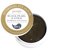 PETITFEE Гидрогелевые патчи для век с чёрным жемчугом Petitfee Black Pearl & Gold Hydrogel Eye Patch, 60шт