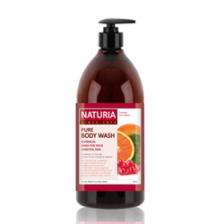 Naturia Гель для душа с клюквой и апельсином Pure Body Wash Cranberry & Orange 750 мл - фото 11107