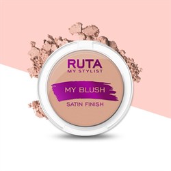 RUTA Компактные румяна с сатиновым финишем 03 - розовая пастель - фото 11235