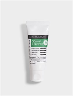 Derma Factory Увлажняющий солнцезащитный крем на химических фильтрах с 66% экстракта центеллы SPF50 Cica 66% Sun Cream, 30 Г. - фото 12087