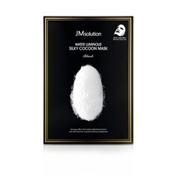 JM Solution Маска для упругости кожи с протеинами шелка  Water Luminous Silky Cocoon Mask Black - фото 12266