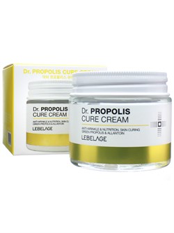 Lebelage Питательный крем с зеленым прополисом Dr.Propolis Cure Cream,  70 мл - фото 12459