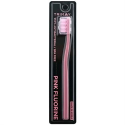 TRIMAY Зубная щетка с антибактериальным покрытием  Pink Fluorine Toothbrush 1 шт - фото 12526