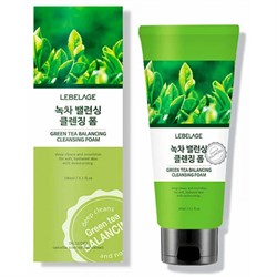 Lebelage Балансирующая очищающая пенка с экстрактом зеленого чая Green Tea Balancing Cleansing Foam, 180 мл 30t4kYQris-J-qy1Gq5l53 - фото 13573