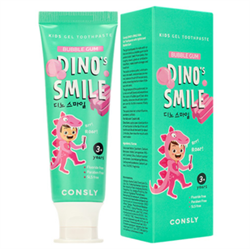 Consly  Детская гелевая зубная паста c Ксилитом и вк. Жвачки  Dino's Smile Kids Gel Toothpaste with Xylitol and Bubble Gum JvrEBzZmhdDdmpcQerbCf2 - фото 14523