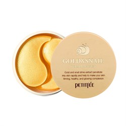 PETITFEE Разглаживающие гидрогелевые патчи для век с муцином улитки Hydro Gel Eye Patch Gold & Snail (60 шт) vpAgZfgAgkOg5r9k8LBrR0 - фото 15173