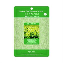 Mijin Маска тканевая для лица  зеленый чай Essence Mask (23 гр) 8xvoZr7eiJkB3WEwQglfQ2 - фото 15362