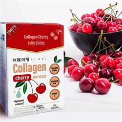 SINGI  Коллагеновое желе с вишней и витамином C COLLAGEN CHERRY JELLY STICKS, 20 гр 1Nwa-VRRjtDDqNnXG2yGH0 - фото 15607