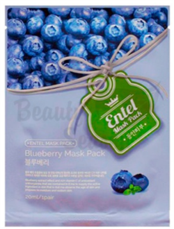 Entel Маска тканевая с экстрактом голубики - Blueberry Mask Pack, 20мл 3ttM3Kc4jqUHkNLu5MsN22 - фото 16485