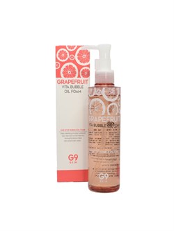 G9SKIN Пенка-масло (2 в 1) с экстрактом грейпфрутом, Vita bubble oil Foam 210 гр QCXyihbkgWYEikNDfaM9a2 - фото 16530