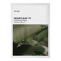 Anua Успокаивающая тканевая маска на основе хауттюйнии Heartleaf 77% Soothing Sheet Mask ZSGPx0RihytYXm5TSEgBD2 - фото 16851