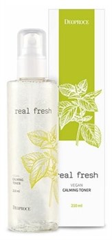 Deoproce Успокаивающий тонер  для лица Deoproce Real Fresh Vegan Calming Toner. 210мл Y9E9BeakhWhxeW6pbfaZy1 - фото 17032