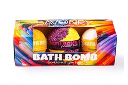 Savonry Набор Набор бурлящих шариков МАРАКУЙЯ-БАНАН-ДЫНЯ BATH BOMB, 3шт. fCRKTcs-iLmbEfWANV9ZM1 - фото 17516