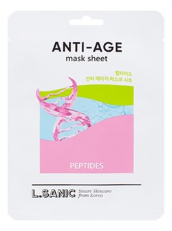 L.SANIC Тканевая маска для лица с пептидами Peptides Anti-Age Mask Sheet 25мл DN2T6Yu4gAOlJCNsbo9vK1 - фото 17633