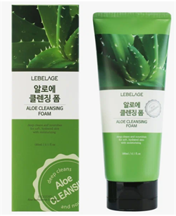 Lebelage Пенка для лица очищающая с алоэ Aloe Cleansing Foam, 180 мл Bf9iANldjBwxYe6OEUjtM1 - фото 17672