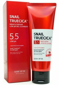 Гель для умывания с муцином улитки Some By Mi Snail Truecica Miracle Repair Gel Cleanser, 100 мл myb06IrpjrZuqCb8nHWKJ0 - фото 17699