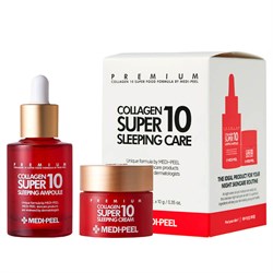 Medi-Peel Омолаживающий ночной набор для лица с коллагеном Collagen Super 10 Sleeping Care(сыворотка 30мл+крем 10мл) ZvZC45s7jk7-owAWZsy4G0 - фото 18300