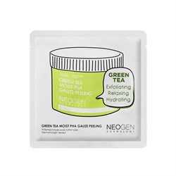 Neogen Очищающий пилинг-пэд с зелёным чаем и кислотами  Green Tea Moist PHA Gauze Peeling Pad uNlb3U52hu1y96bS8NAld0 - фото 18514