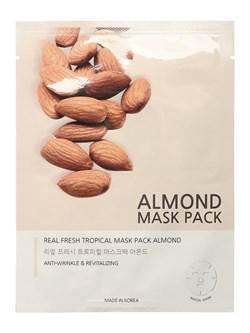 Jungnani Маска тканевая с миндалем для сияния кожи REAL FRESH TROPICAL MASK ALMOND 25мл 2nMqeeSXgkfUx7azY30OL3 - фото 18581