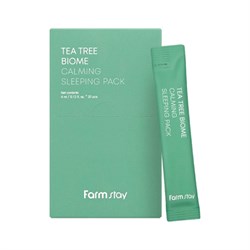 FARM STAY Успокаивающая ночная маска с экстрактом чайного дереваTEA TREE BIOME CALMING SLEEPING PACK, 4 мл lOq1gNhAgCtZ0MowQvsON3 - фото 18917