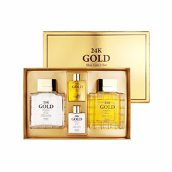 Anjo Professional Набор для мужчин антивозрастной с добавлением золота Skin Care 2 Set 24K Gold For Man, 150/30/150/30 мл VNWST6fUjEfmEhk-pRMAz3 - фото 18922