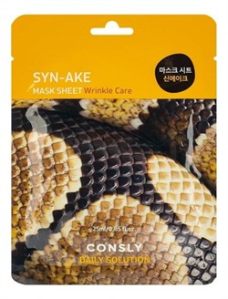 Consly Антивозрастная тканевая маска для лица с пептидом Daily Solution Syn-ake Mask Sheet VXYI8qMejTGqgfwfuVkpk0 - фото 19216